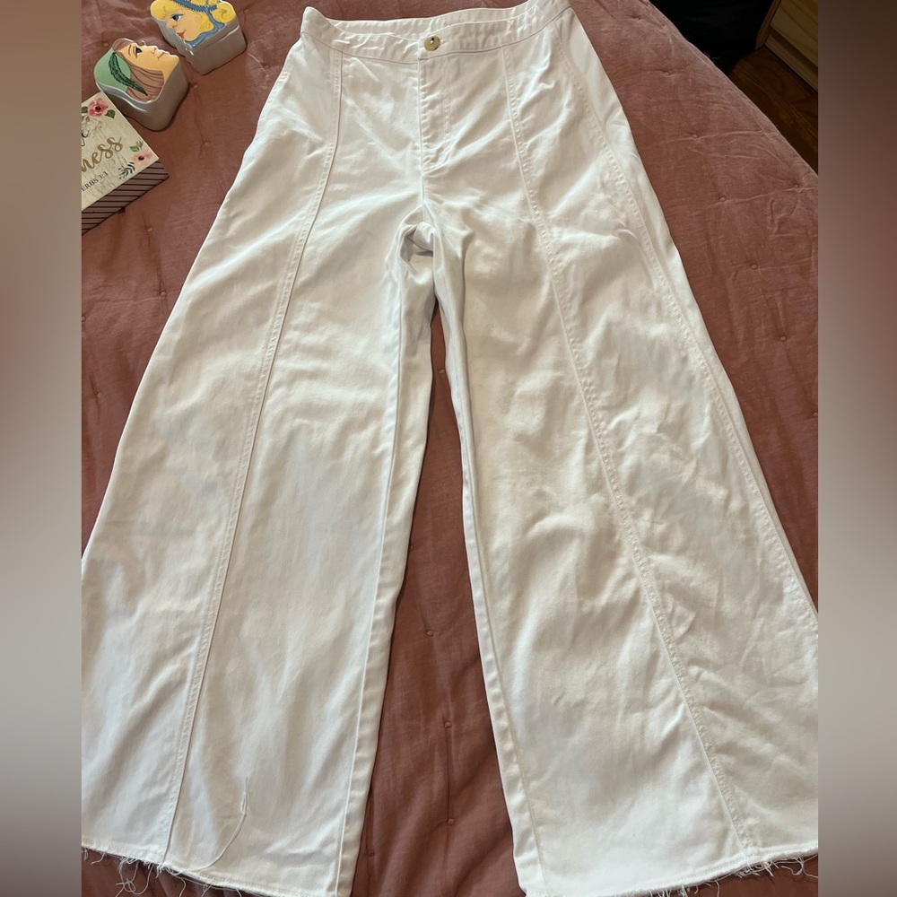 WARM USA 'Wide Leg High-Waist Jeans.